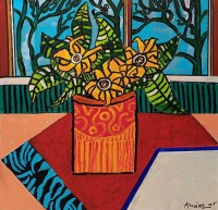 Anwar Maqsood, 24 x 24 Inch, Acrylic on Canvas, AC-AWM-122 Anwar Maqsood, 24 x 24 Inch, Acrylic on Canvas, AC-AWM-122